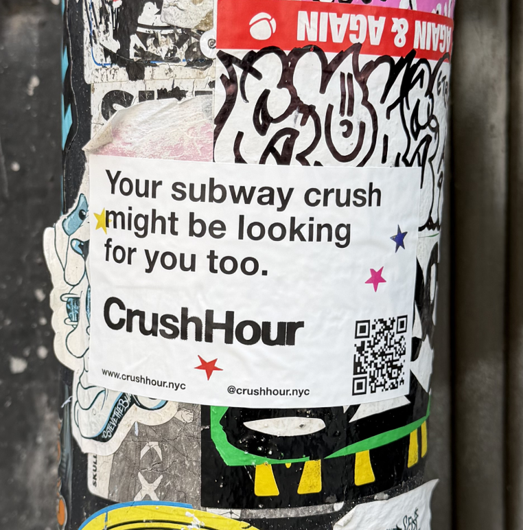 CrushHour subway sticker